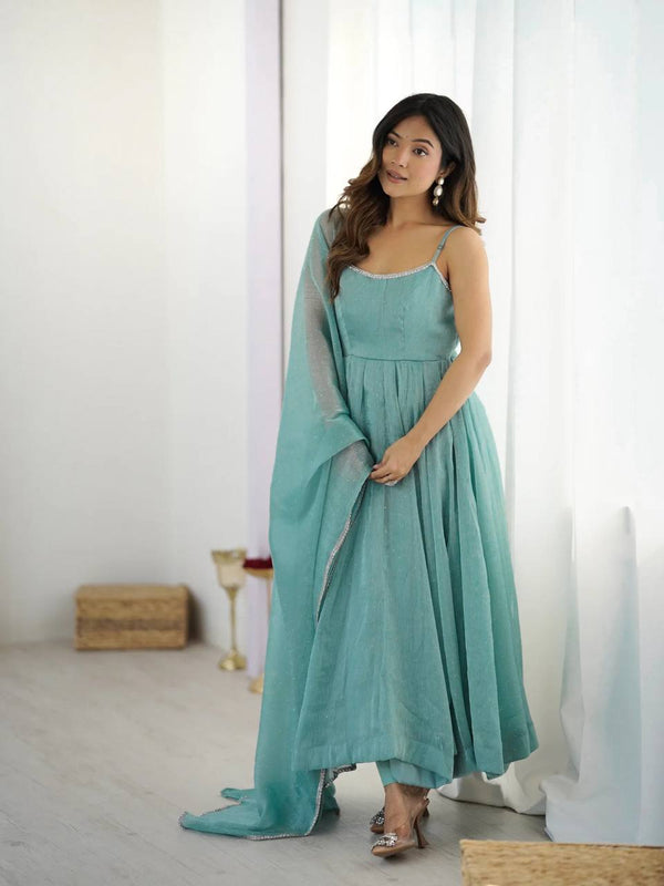 Arti Cruchy Silk Siroski Gown Set